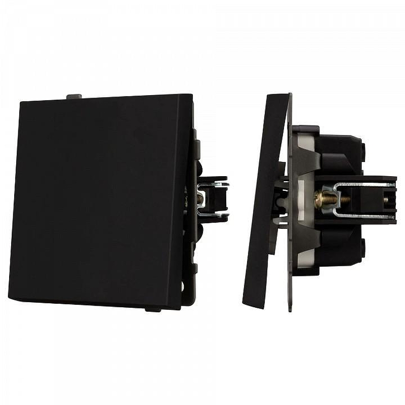 Кнопка звонка без рамки Arlight SWT 054587 цвет Черный