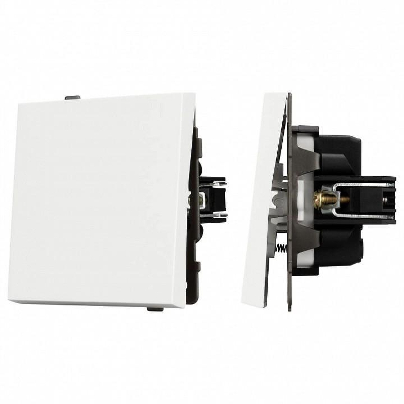 Кнопка звонка без рамки Arlight SWT 054590 цвет Белый