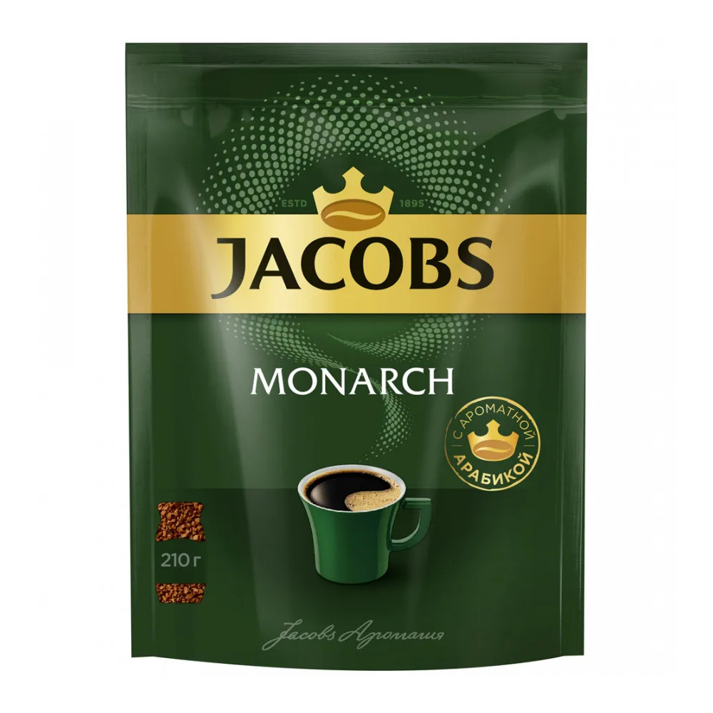 Кофе Jacobs Monarch растворимый, 210 г