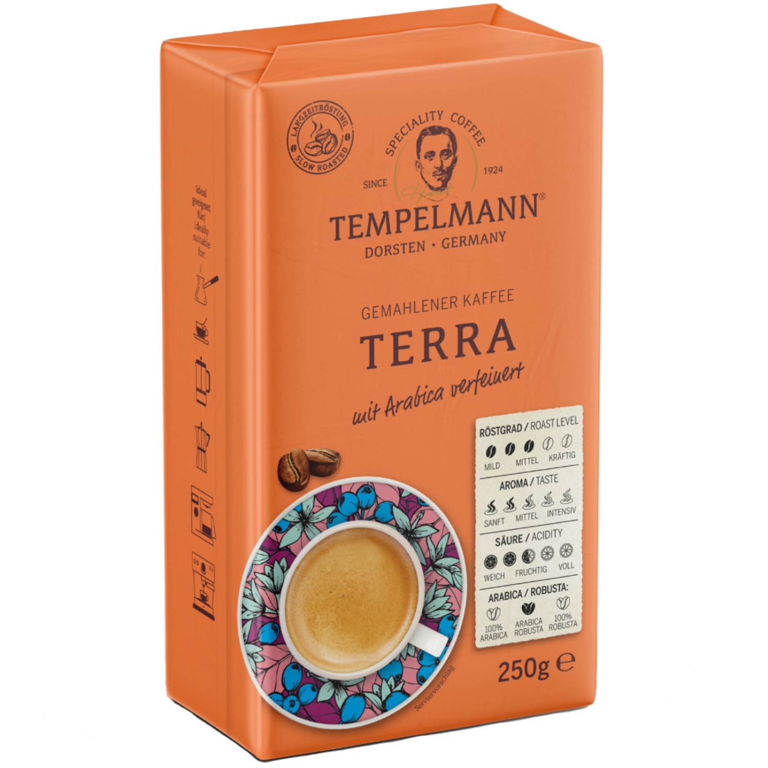 Кофе молотый Tempelmann terra 250 г