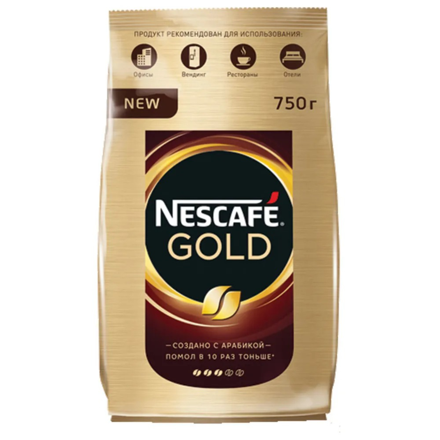 Кофе Nescafe голд мягкая упаковка 750 г