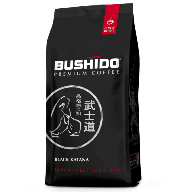 Кофе в зернах Bushido Black Katana, 1 кг