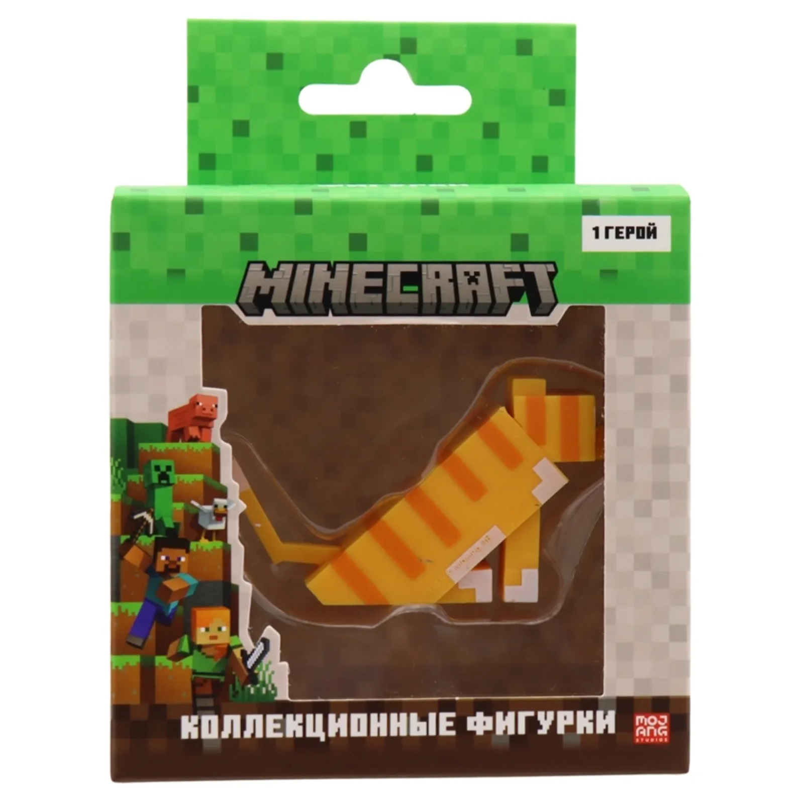 Коллекционный топпер Minecraft, Кот, 1 шт. в коробке с окном, MC2012C