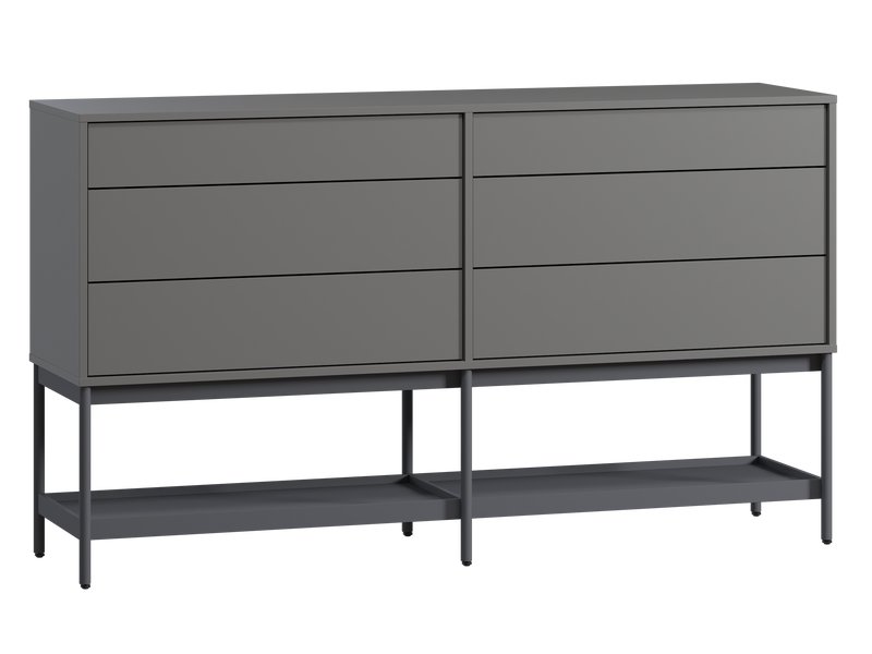 Комод Изи 158x91 Графитовый