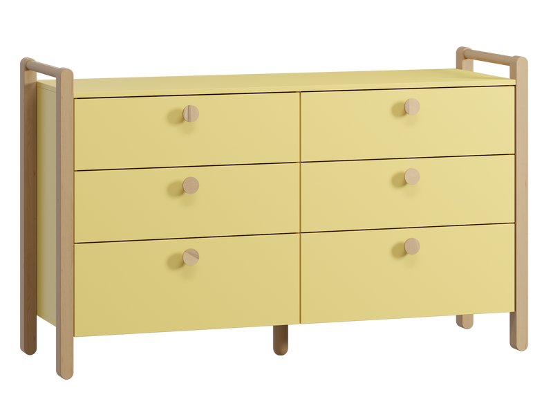 Комод Руффи 148x90 Желтый