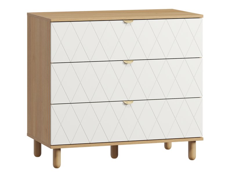 Комод Теджонс 93x85 Ромб Белый