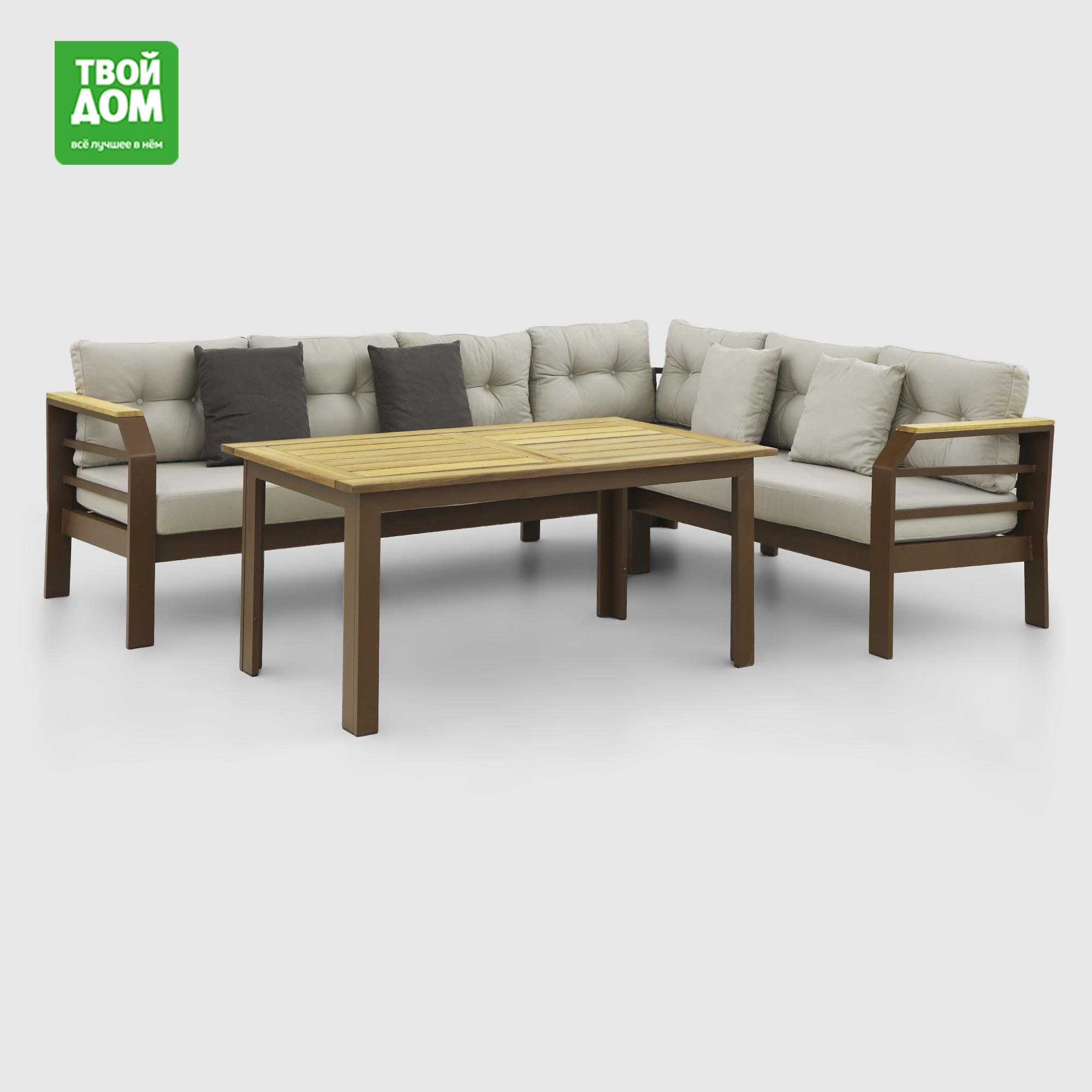 Комплект Alora Garden Assento угловой диван и стол