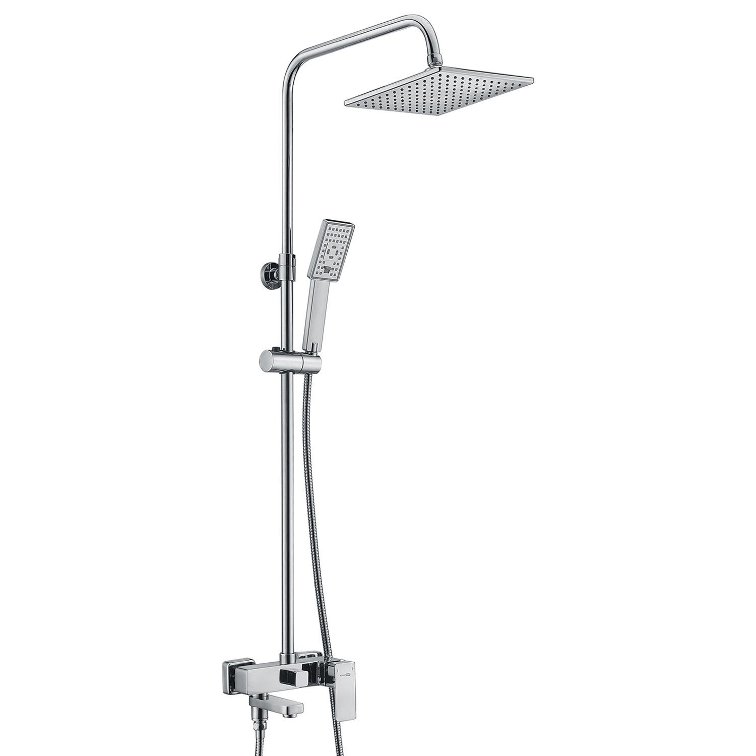 Комплект душевой Wasserkraft серебряный 20,8х55,1х115 см