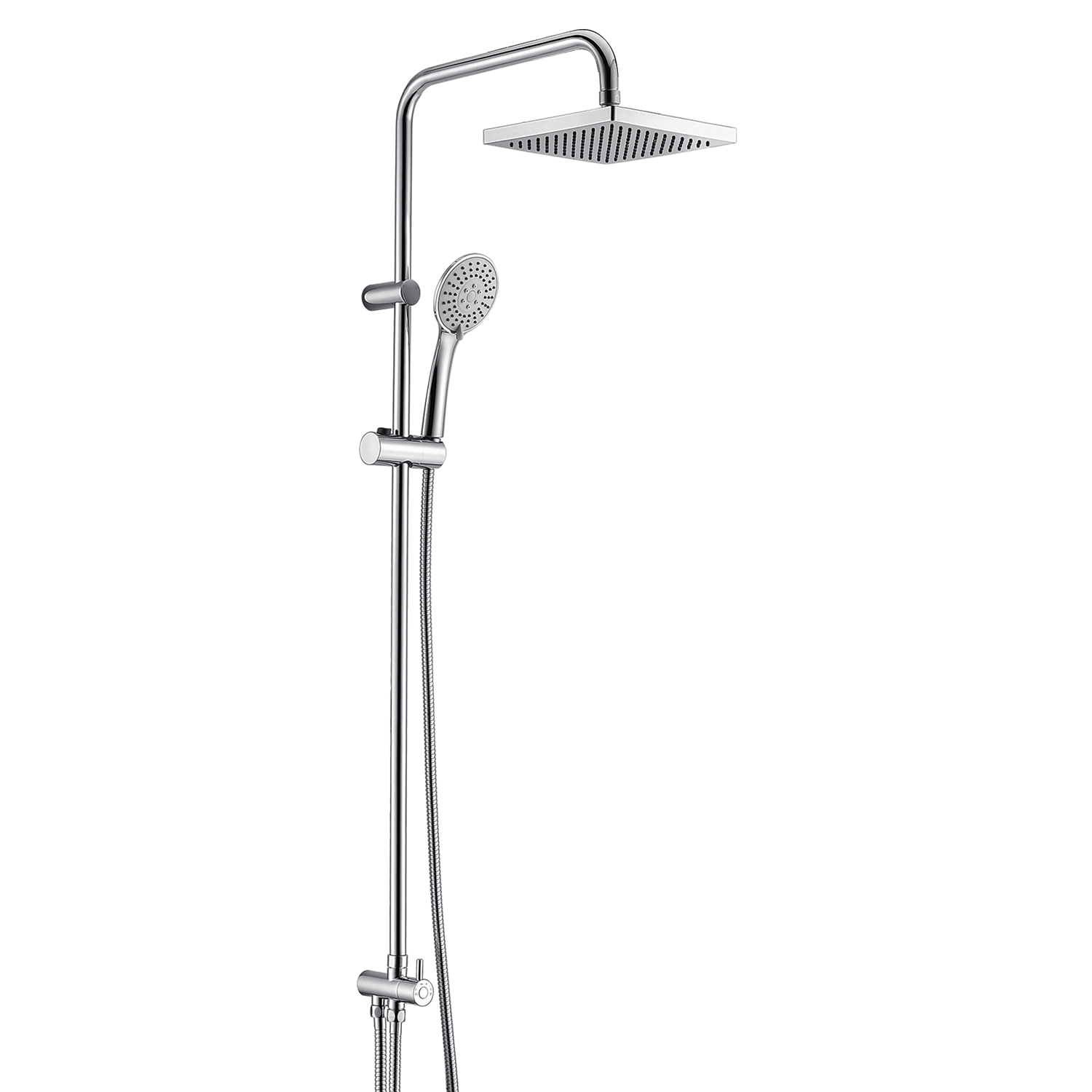 Комплект душевой Wasserkraft серебряный 20х51,6х116,1 см