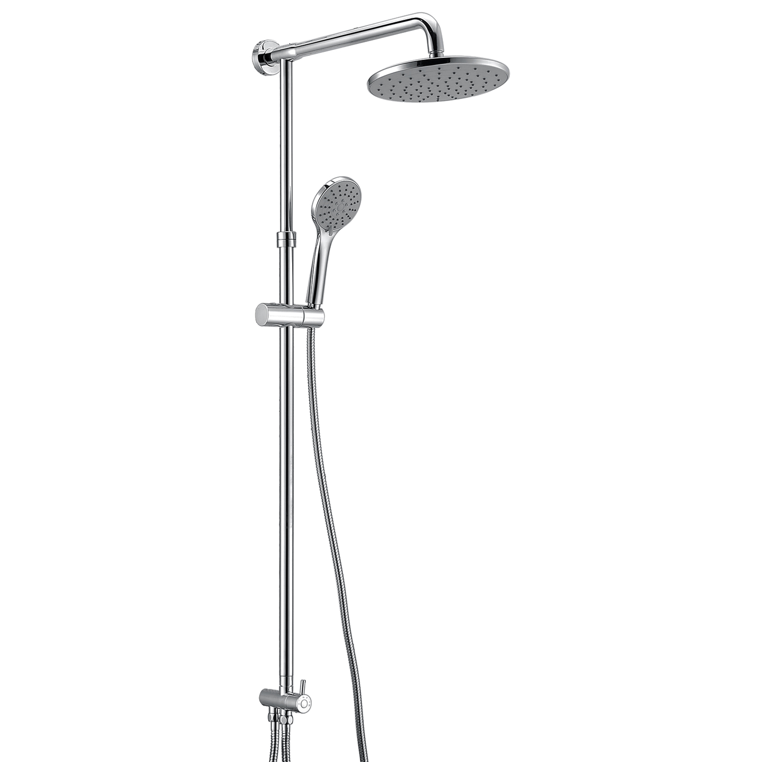 Комплект душевой Wasserkraft серебряный 22,5х57,5х120 см