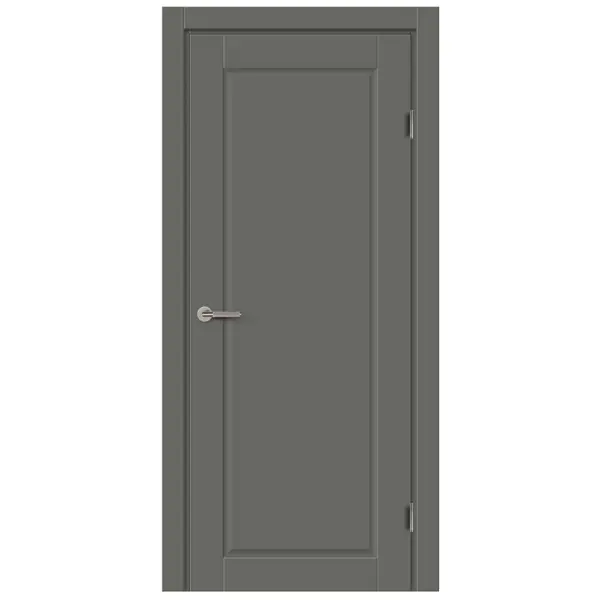 Комплект двери Пьемонт глухая 70x200 см Hardflex цвет стиппл грей без доборов