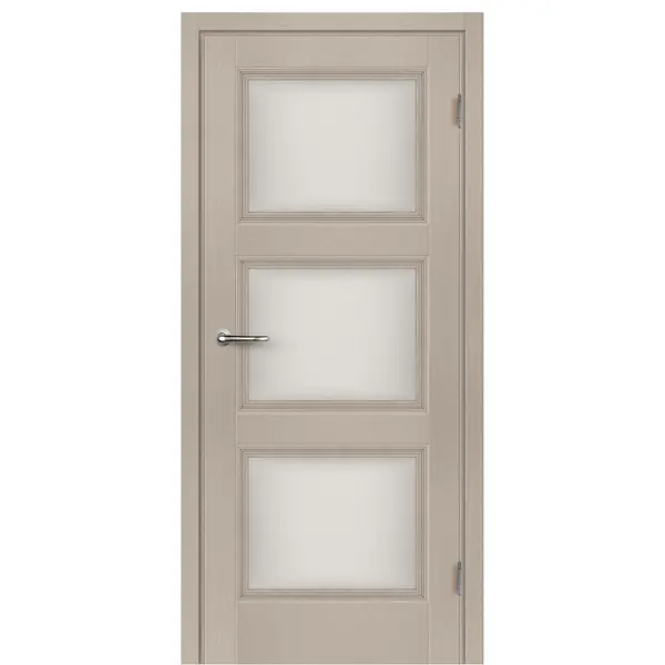 Комплект двери Трилло со стеклом 60x200 см Hardflex цвет ясень элегант без доборов