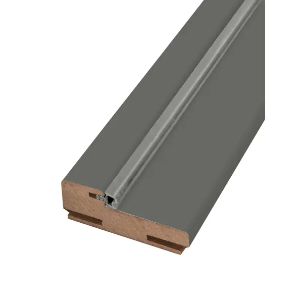 Комплект дверной коробки Пьемонт телескопический 2100x70x32 мм Hardflex ламинация стиппл грей (2.5шт.)