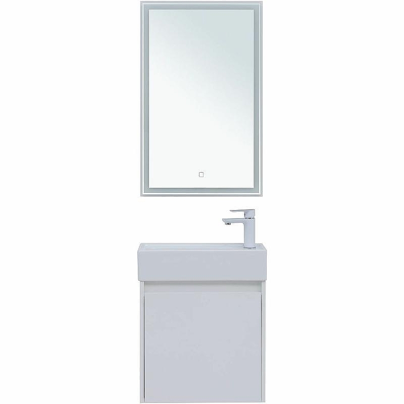 Комплект мебели для ванной Aquanet Nova Lite 50 302531 подвесной Белый глянец