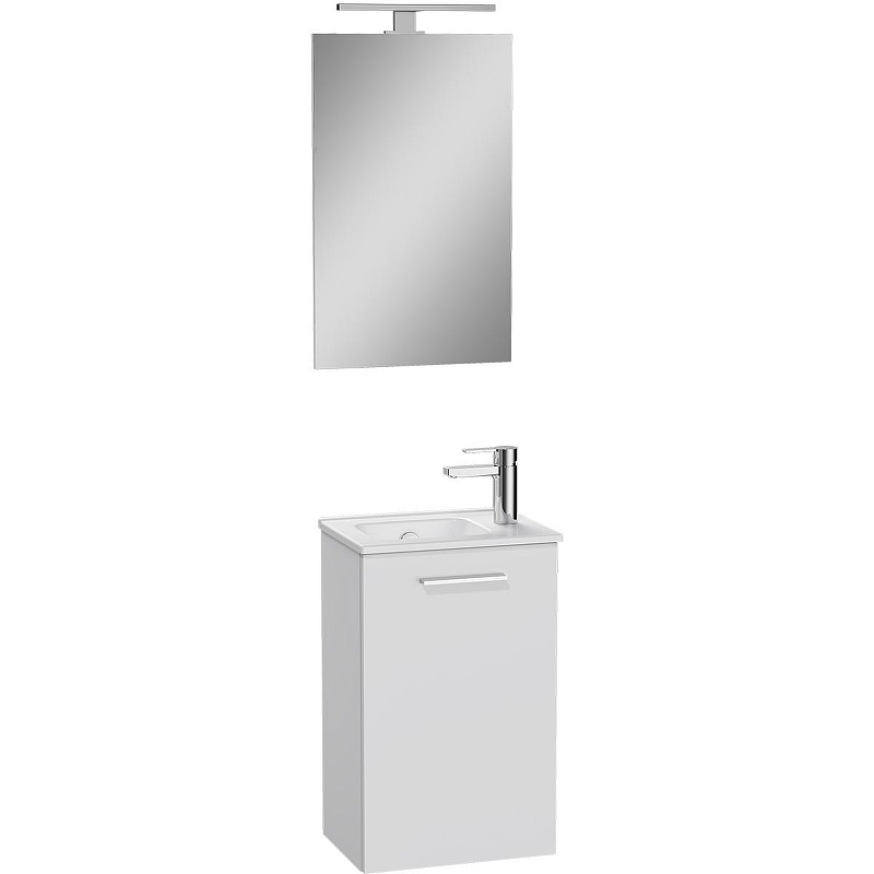 Комплект мебели для ванной Vitra Mia 40 69576 подвесной Белый глянцевый