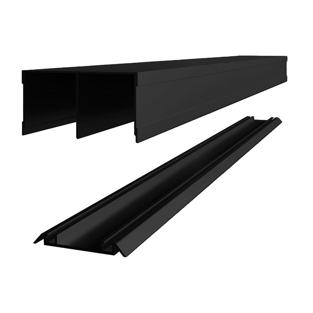 Комплект направляющих Elegant черный 80х1380 мм