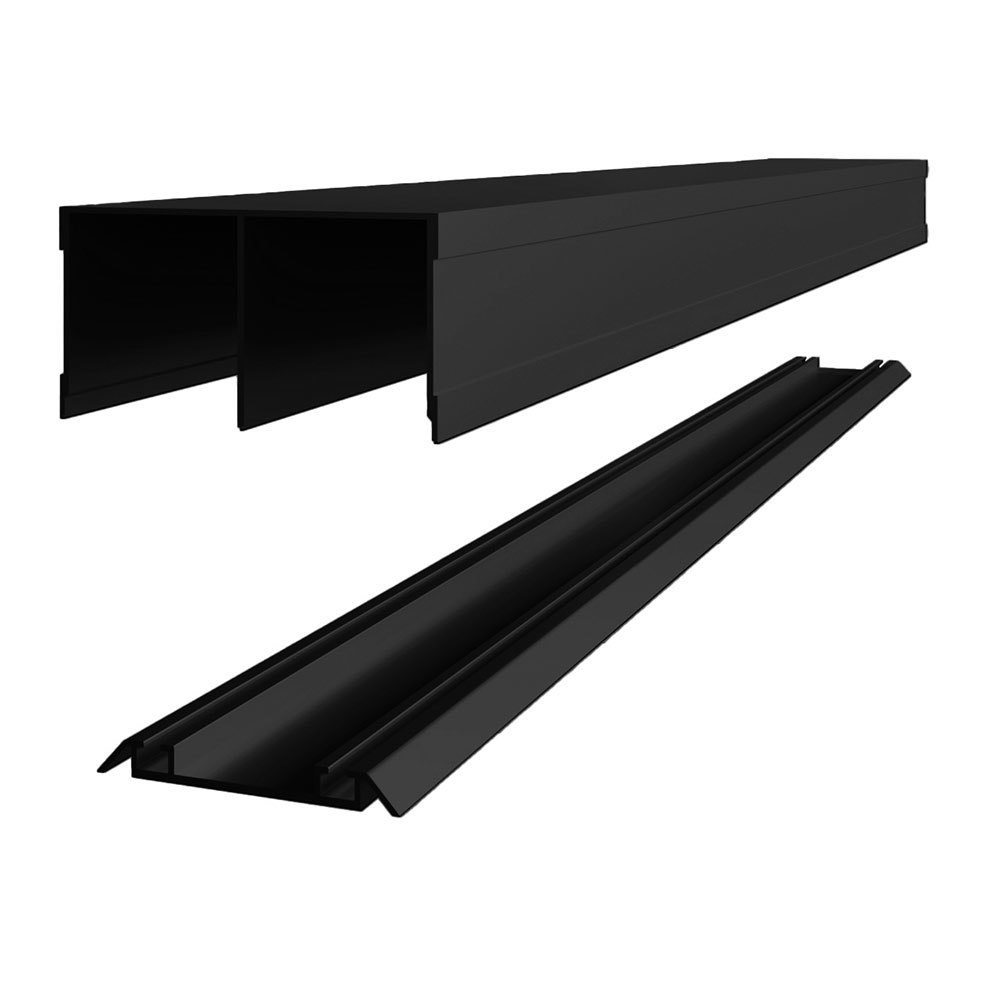 Комплект направляющих Elegant черный 80х2700 мм