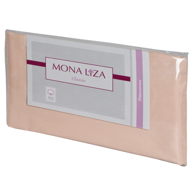 комплект наволочек MONA LIZA Классика/Classic 50х70см 2шт сатин кремовый, арт.504105/03