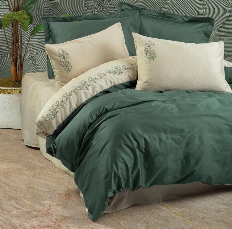 Комплект постельного белья Cotton Box brode satin Двуспальный 8680108063408
