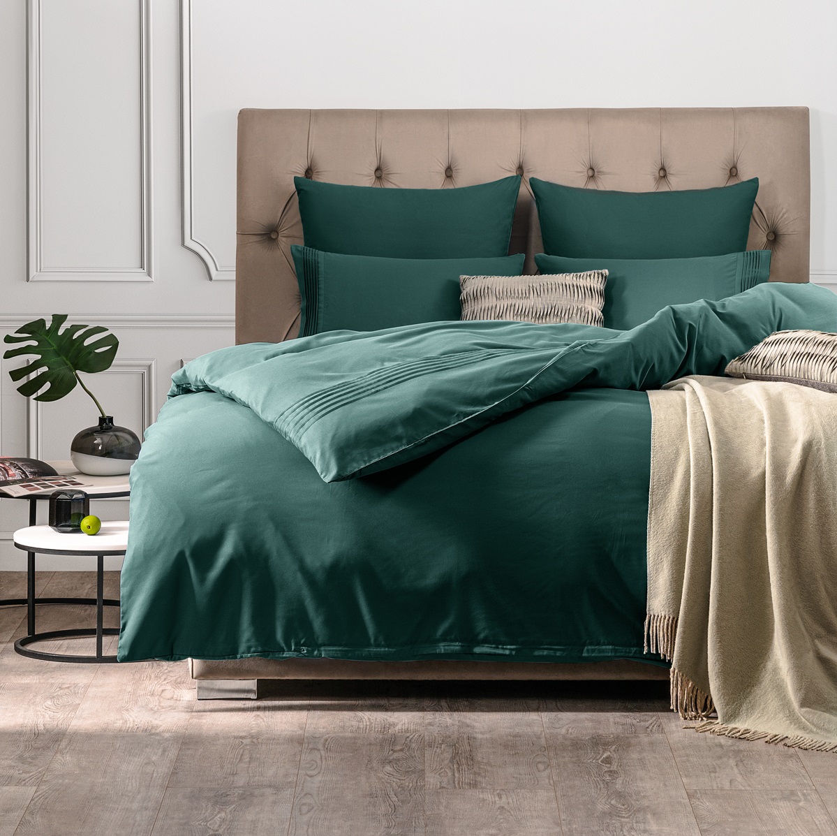 Комплект постельного белья Sleepix Миоко зеленый Полуторный