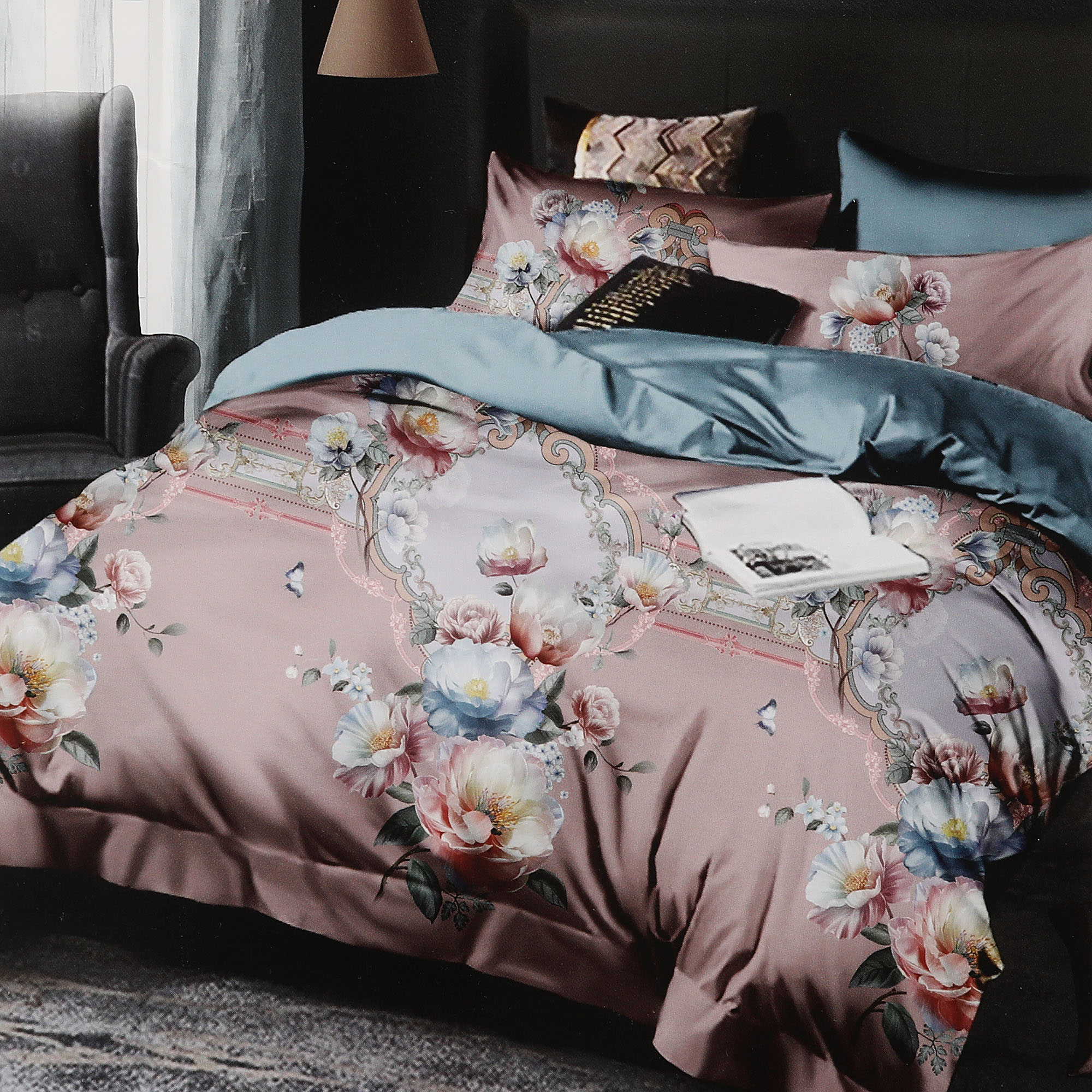 Комплект постельного белья Wonne Traum Elegance Rose palace pink Полуторный