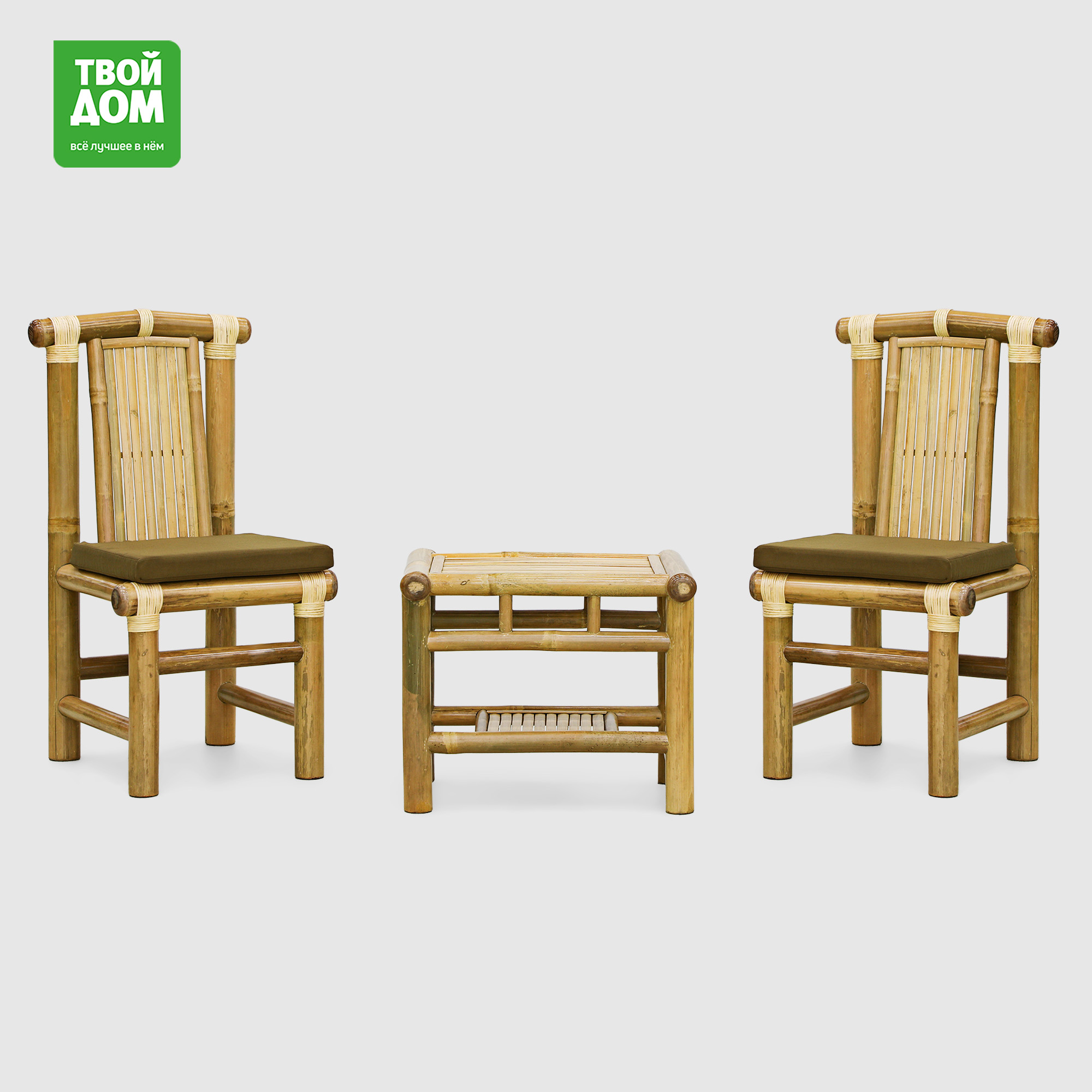 Комплект садовой мебели Rattan Bamboo Rica 3 предмета