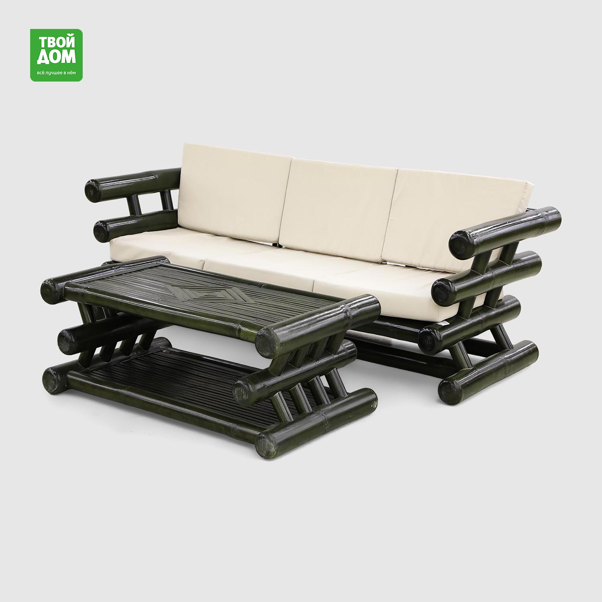 Комплект садовой мебели Rattan Bamboo Superman 2 предмета
