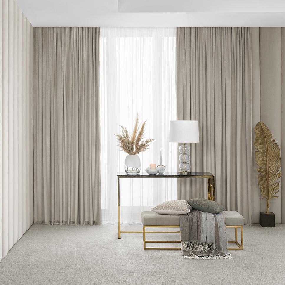 Комплект штор Togas Алессио бежевые 260x300 см 2 предмета