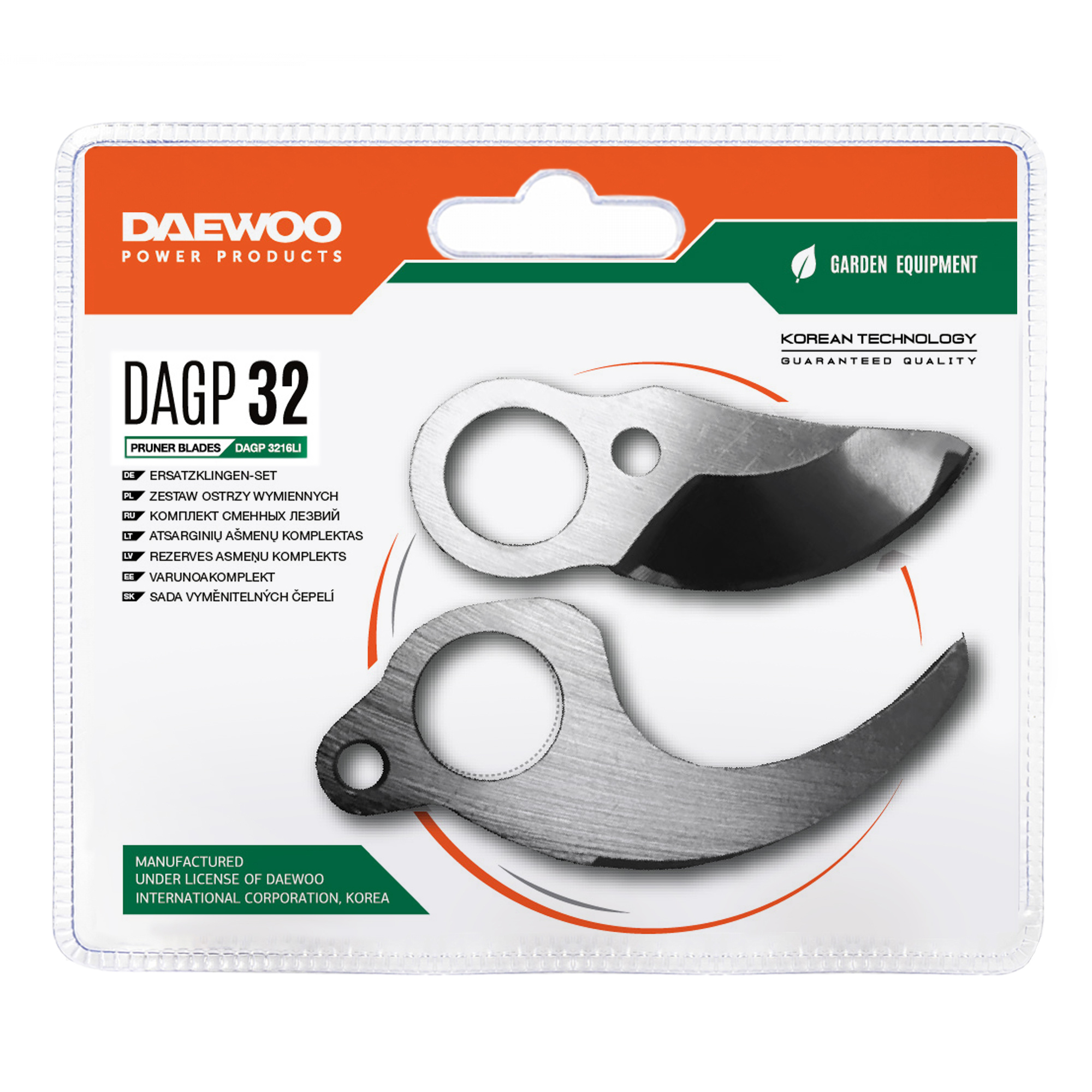 Комплект сменных лезвий DAEWOO DAGP 32