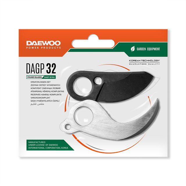 комплект сменных лезвий для секатора DAEWOO DAGP 32