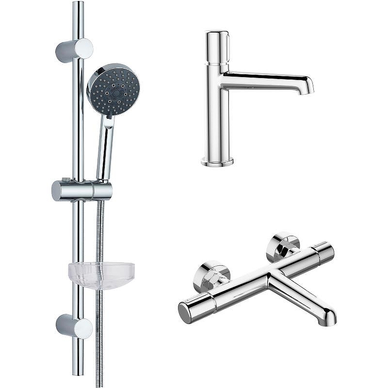 Комплект смесителей Agger Slim A2231100 Хром