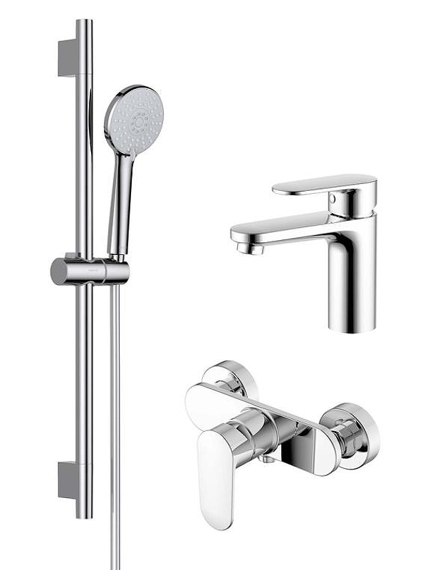 Комплект смесителей Aquatek Ника AQ1831CR цвет Хром
