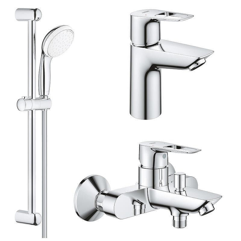 Комплект смесителей Grohe BauLoop New 124448 цвет Хром