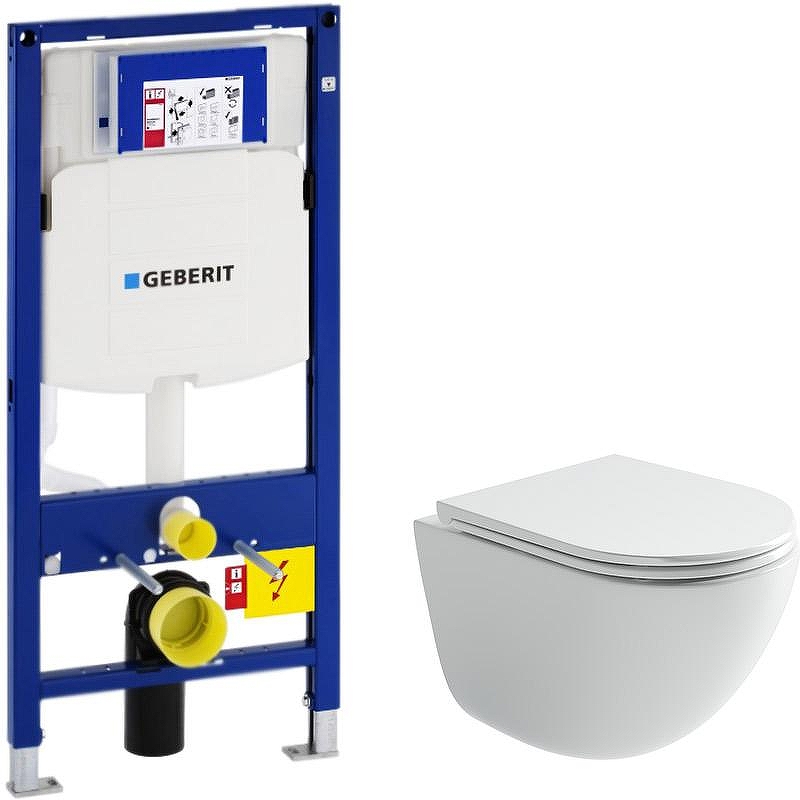 Комплект унитаза Ceramicanova Vogue CN4008T с инсталляцией Geberit Duofix Sigma UP320 111.300.00.5 с сиденьем Микролифт
