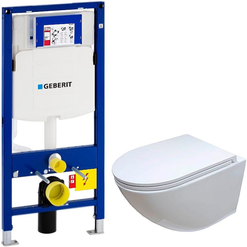 Комплект унитаза Ceruttispa B-2376-3 7183 с инсталляцией Geberit Duofix Sigma UP320 111.300.00.5 с сиденьем Микролифт