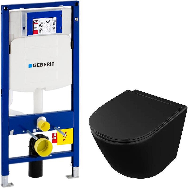 Комплект унитаза Owl 1975 Vind Cirkel-H OWLT190305 с инсталляцией Geberit Duofix Sigma UP320 111.300.00.5 с сиденьем Микролифт
