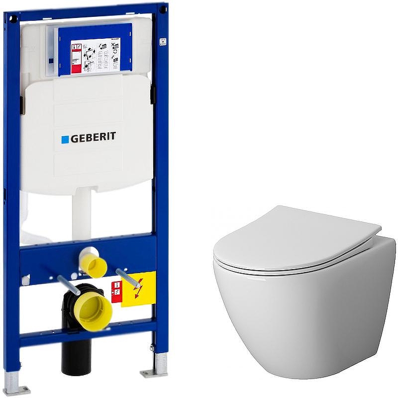 Комплект унитаза с инсталляцией Niagara Vista NG-9301 с инсталляцией Geberit Duofix Sigma UP320 111.300.00.5 цвет Белый с сиденьем Микролифт