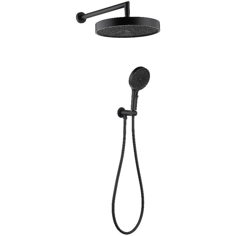 Комплект верхнего и ручного душа Boheme Cell 427-B Черный матовый