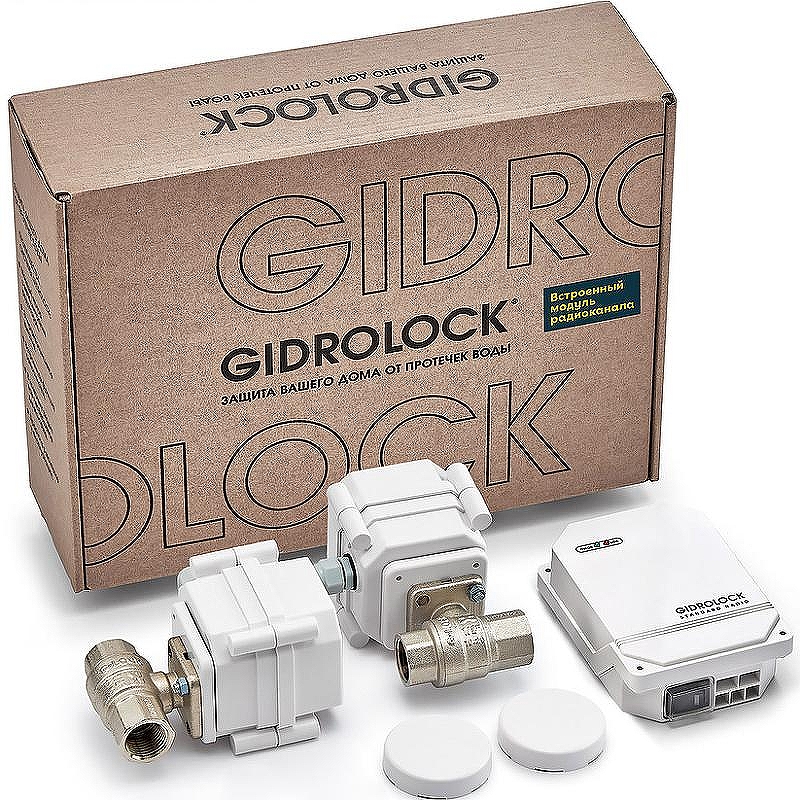 Комплект защиты от протечки воды Gidrolock Standard Radio G-Lock 1/2 39201061 с двумя кранами