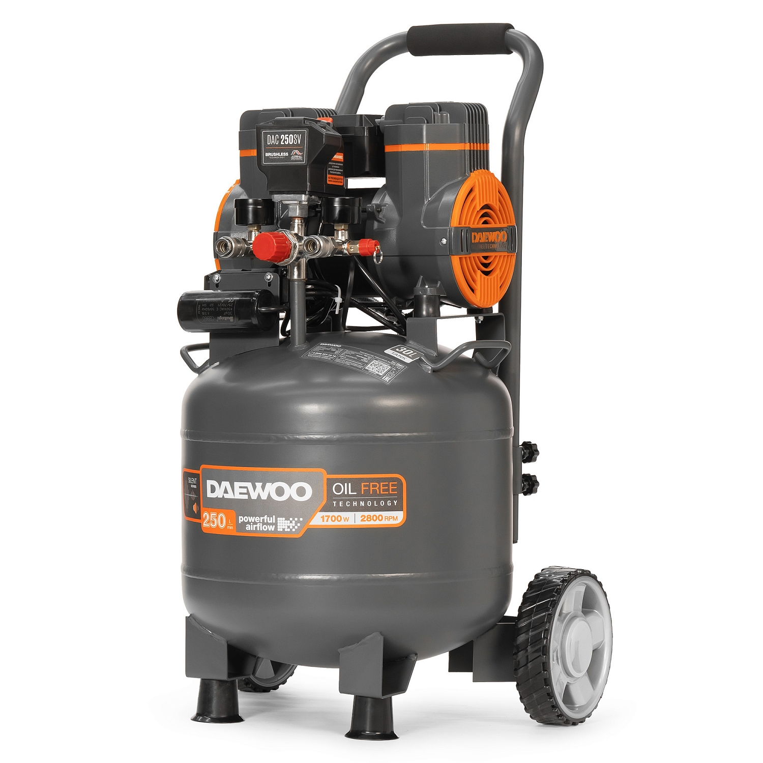 Компрессор безмасляный высокой производительности DAEWOO DAC 250SV