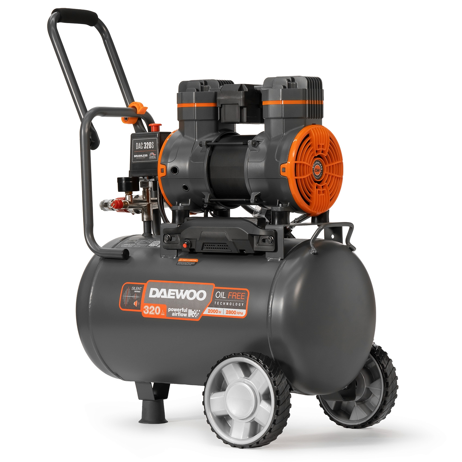 Компрессор безмасляный высокой производительности DAEWOO DAC 320S