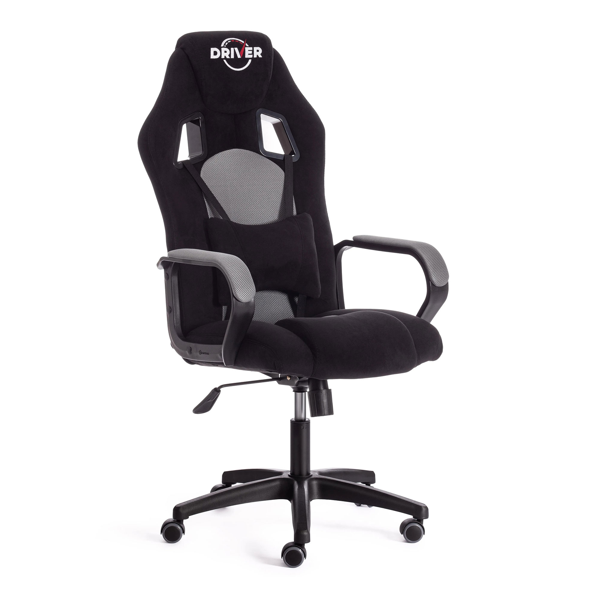 Компьютерное кресло TC Comfort черное с серым 66х46х133 см (19290)
