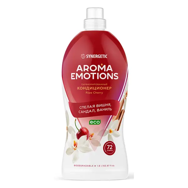 Кондиционер для белья Synergetic Aroma Emotions Вишня 1.8 л