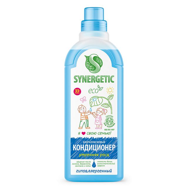 кондиционер для белья SYNERGETIC Утренняя роса 1л