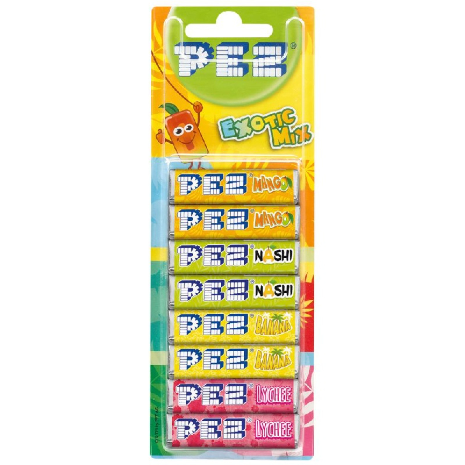 Конфета Pez с тропическим вкусом 68 г