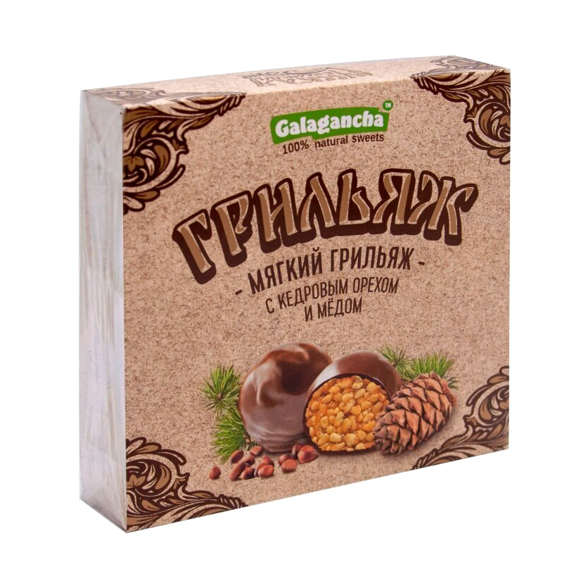 Конфеты Galagancha Shoco Rolls с кедровым орехом 135 г