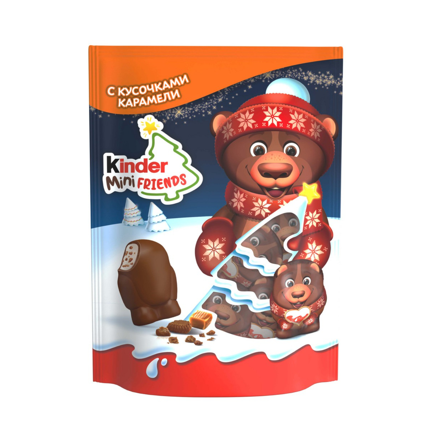 Конфеты Kinder mini friends карамель 122 г