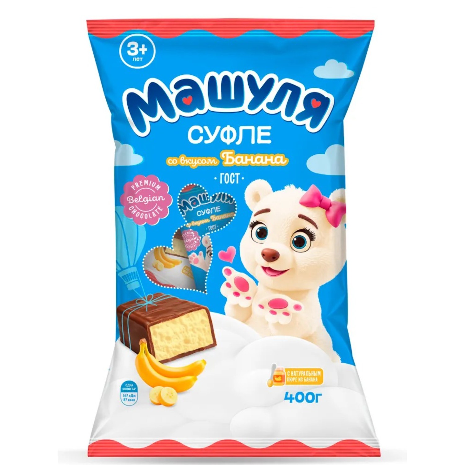 Конфеты Машуля со вкусом банана 400 г