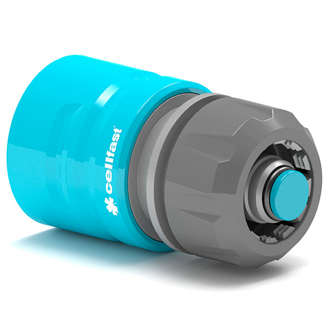 коннектор CELLFAST Ideal 3/4" с аквастопом пластик