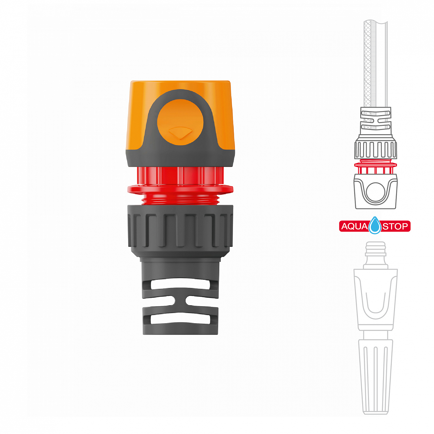 Коннектор DAEWOO 12.5-15мм(1/2”-5/8”) c аквастопом